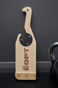 stayEQPT Wooden Barbell Jack