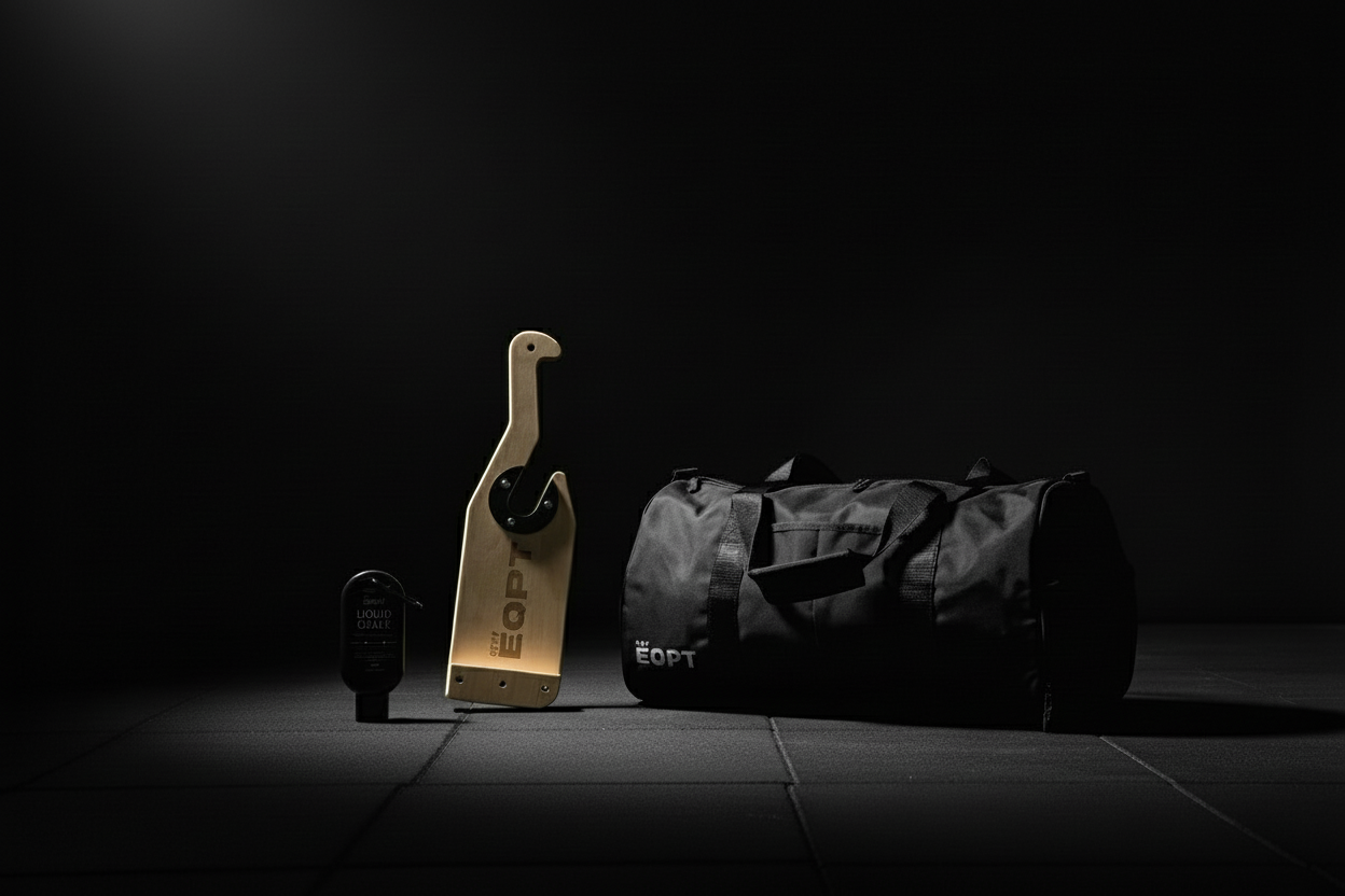 Core Lifting Kit: Barbell Jack, Duffle Bag + Liquid Chalk