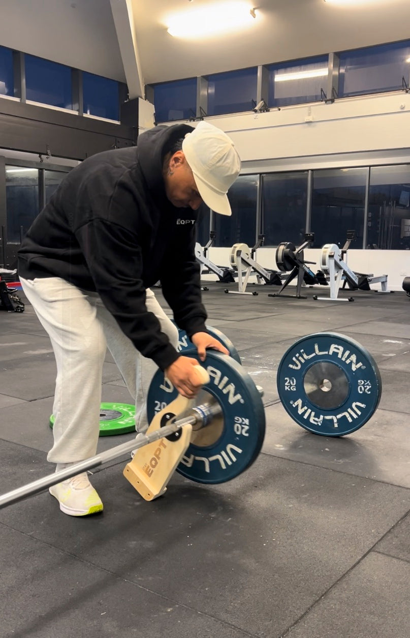 stayEQPT Wooden Barbell Jack