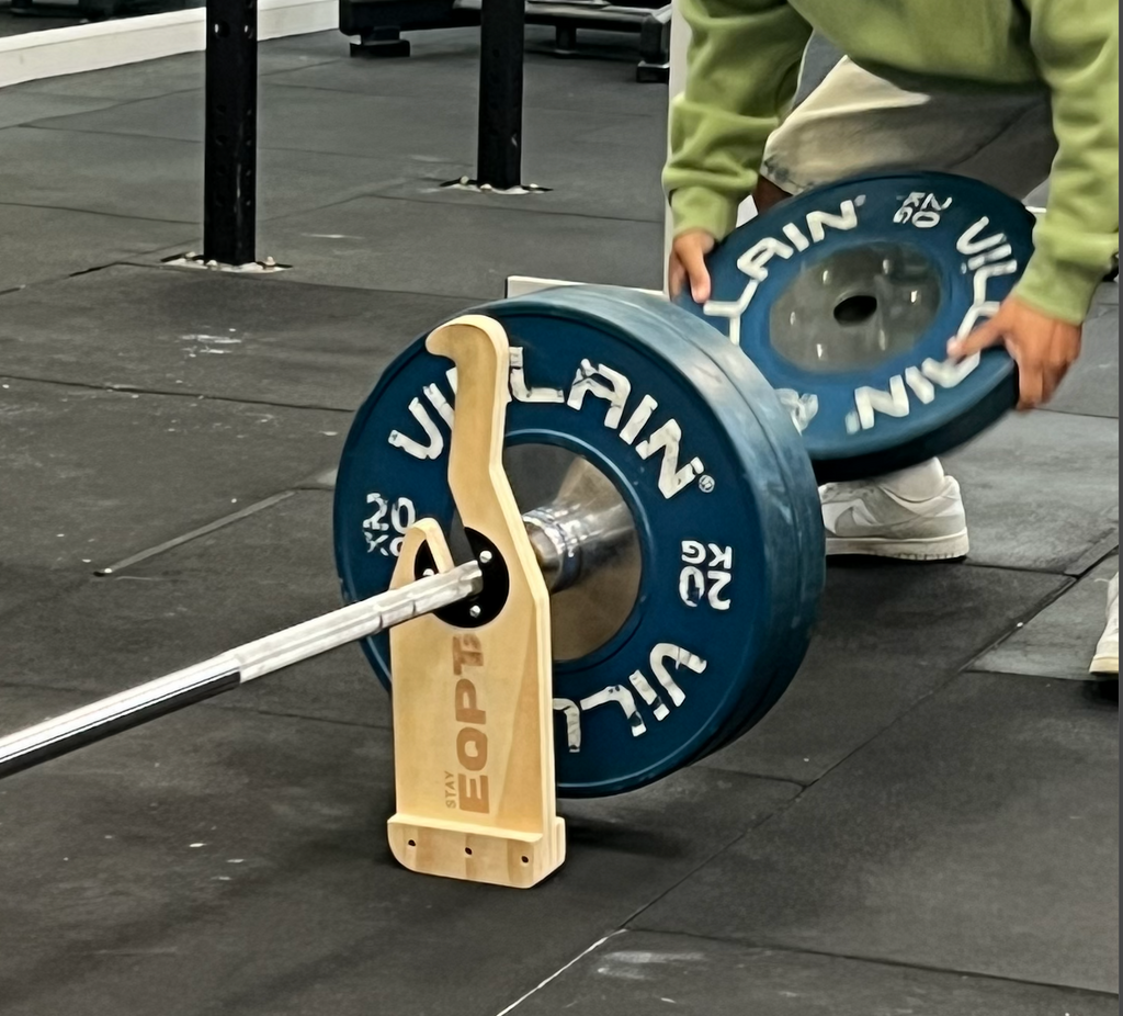 stayEQPT Wooden Barbell Jack