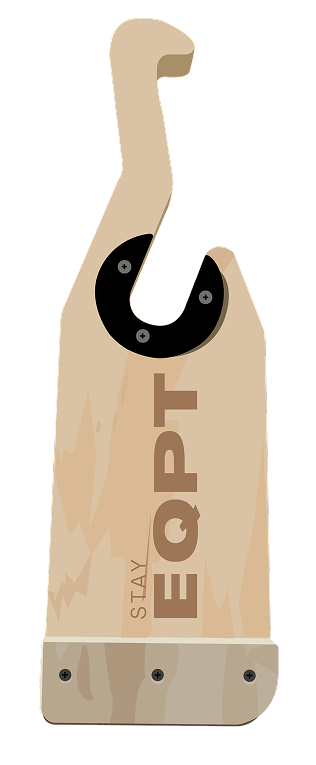 stayEQPT Wooden Barbell Jack